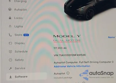 2022 Tesla Model Y Performance Dual Motor All-Wheel Drive from USA, damaged, VIN 7SAYGDEF0NF491586